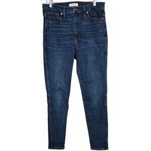 Madewell 10 High‎ Rise Skinny Jeans Dark Wash Women Size 31 FA20